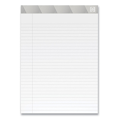 TRU RED Notepads, Wide/Legal Rule, 50 White 8.5 x 11.75 Sheets, 12/Pack (TUD24419915)