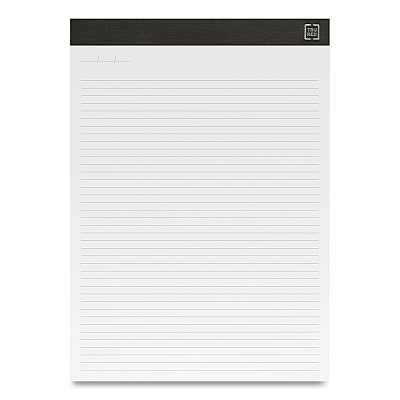 TRU RED Notepads, Narrow Rule, 50 White 8.5 x 11.75 Sheets, 12/Pack (TUD24419919)