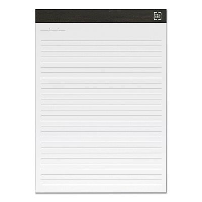 TRU RED Notepads, Wide/Legal Rule, 50 White 8.5 x 11.75 Sheets, 12/Pack (TUD24419921)