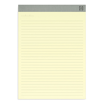 TRU RED Notepads, Wide/Legal Rule, 50 Canary-Yellow 8.5 x 11.75 Sheets, 12/Pack (TUD24419922)