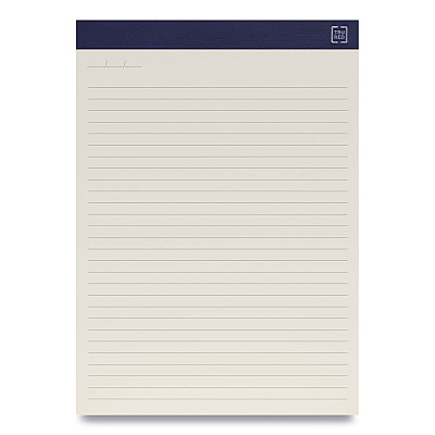 TRU RED Notepads, Wide/Legal Rule, 50 Ivory 8.5 x 11.75 Sheets, 12/Pack (TUD24419928)