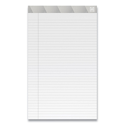 TRU RED Notepads, Wide/Legal Rule, 50 White 8.5 x 14 Sheets, 12/Pack (TUD24419931)
