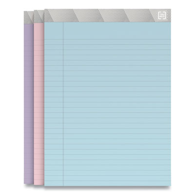 TRU RED Notepads, Wide/Legal Rule, 50 Assorted Pastel-Color 8.5 x 11.75 Sheets, 6/Pack (TUD24419933)