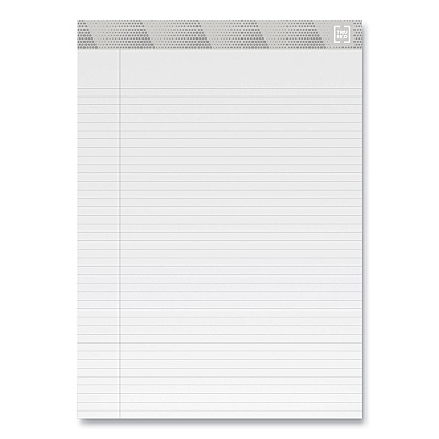 TRU RED Notepads, Narrow Rule, 50 White 8.5 x 11.75 Sheets, 12/Pack (TUD24419934)