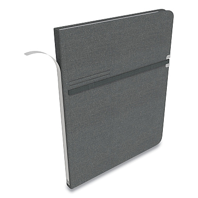 TRU RED Large Mastery Journal with Pockets, 1-Subject, Narrow Rule, Charcoal/Red Cover, (192) 10 x 8 Sheets (TUD24421817)