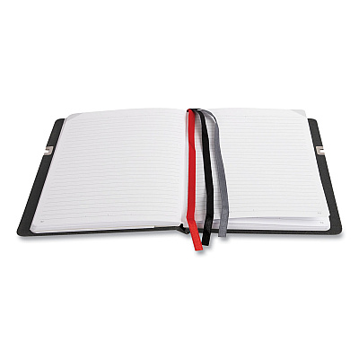 TRU RED Large Mastery Journal with Pockets, 1-Subject, Narrow Rule, Black/Red Cover, (192) 10 x 8 Sheets (TUD24421811)