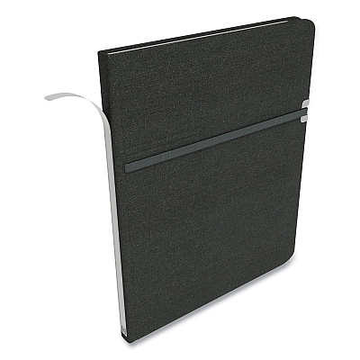 TRU RED Large Mastery Journal with Pockets, 1-Subject, Narrow Rule, Black/Red Cover, (192) 10 x 8 Sheets (TUD24421811)