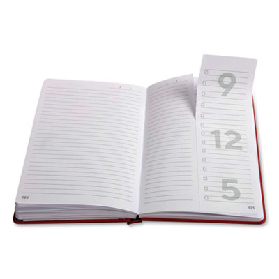 TRU RED Medium Starter Journal, 1-Subject, Narrow Rule, Red Cover, (192) 8 x 5 Sheets (TUD24421835)
