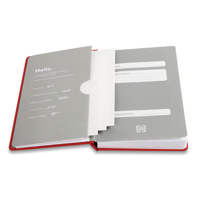 TRU RED Medium Starter Journal, 1-Subject, Narrow Rule, Red Cover, (192) 8 x 5 Sheets (TUD24421835)