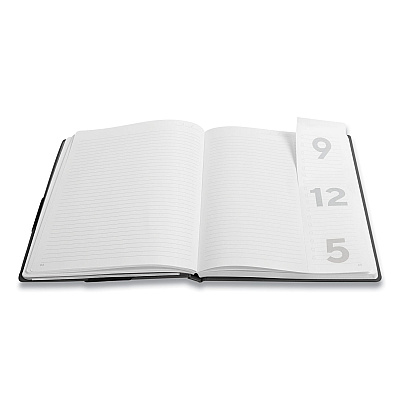 TRU RED Large Starter Journal, 1-Subject, Narrow Rule, Black Cover, (192) 10 x 8 Sheets (TUD24421837)