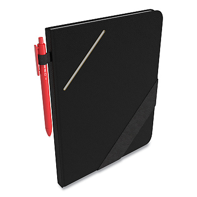 TRU RED Large Starter Journal, 1-Subject, Narrow Rule, Black Cover, (192) 10 x 8 Sheets (TUD24421837)