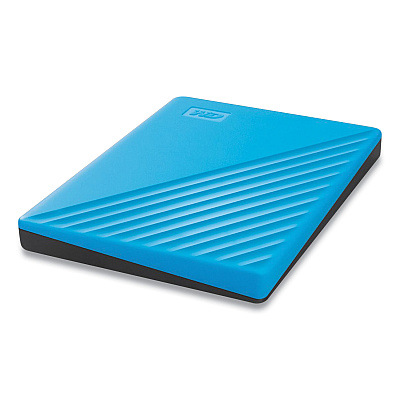 WD MY PASSPORT External Hard Drive, 2 TB, USB 3.2, Sky Blue (WDCBYVG0020BBL)