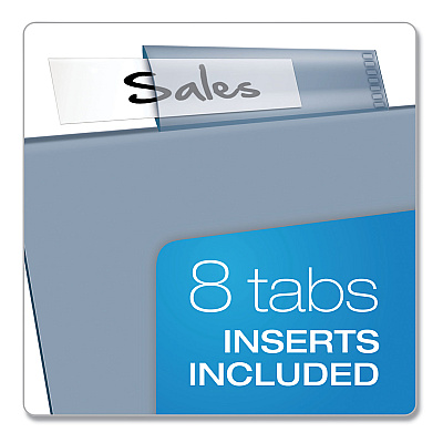 Cardinal Poly 1-Pocket Index Dividers, 8-Tab, 11 x 8.5, Assorted (CRD84017)