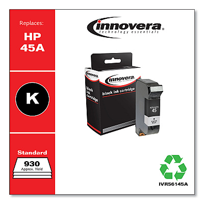 Innovera Remanufactured Black Ink, Replacement for 45A (51645A), 930 Page-Yield (IVR56145A)