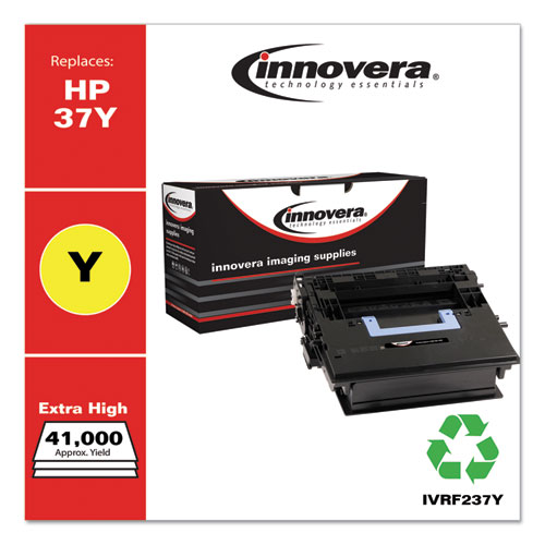 Innovera Remanufactured Black Extra High-Yield Toner, Replacement for 37Y (CF237Y), 41,000 Page-Yield