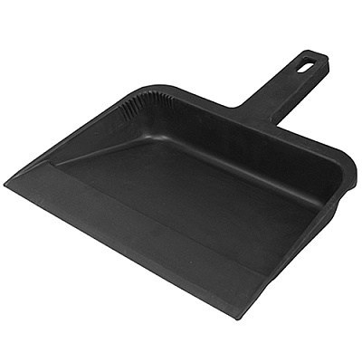 Dust Pan Plastic Black 12 Inch, Case Of 12 (700)