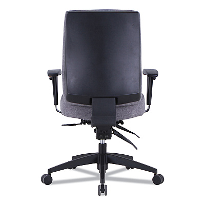 Alera Wrigley Series 24/7 High Performance Mid-Back Multifunction Task Chair, Supports Up to 275 lb, Gray, Black Base (ALEHPT4241)