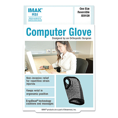 IMAK RSI Computer Glove, Fits Left Hand/Right Hand, Black (IMA20128)