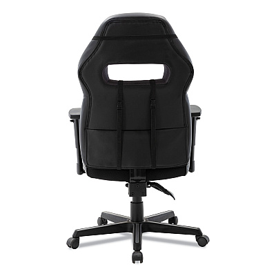 Alera Racing Style Ergonomic Gaming Chair, Supports 275 lb, 15.91" to 19.8" Seat Height, Black/Gray Trim Seat/Back, Black/Gray Base (ALEGM4146)