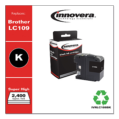 Innovera Remanufactured Black Super High-Yield, Replacement for LC109BK, 2,400 Page-Yield