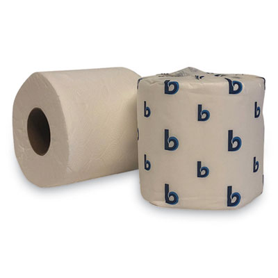 Boardwalk Deluxe Bathroom Tissue, Septic Safe, Embossed, 2-Ply, White, 380 Sheets/Roll, 48 Rolls/Carton (BWK6154)