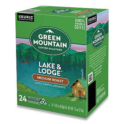 Green Mountain Coffee Roasters Roasters Roasters Lake and Lodge Coffee K-Cups, Medium Roast, 96/Carton (GMT6523CT)