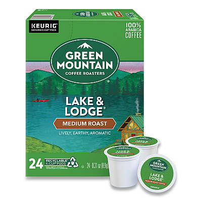 Green Mountain Coffee Roasters Roasters Roasters Lake and Lodge Coffee K-Cups, Medium Roast, 96/Carton (GMT6523CT)