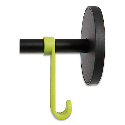 Alba Stan3 Steel Coat Rack, Stand Alone Rack, Eight Knobs, 15w x 15d x 69.3h, Black (ABAPMSTAN3N)
