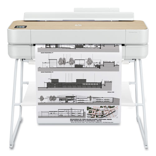 HP DesignJet Studio 24" Wood Large-Format Wireless Plotter Printer (5HB12A)