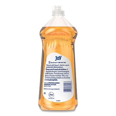Joy Ultra Orange Dishwashing Liquid, Orange Scent, 30 oz Bottle, 10/Carton (JOY43603)
