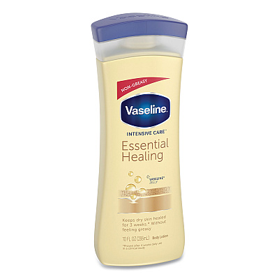 Vaseline Intensive Care Essential Healing Body Lotion with Vitamin E, 10 oz, 6/Carton (DVOCB077007)