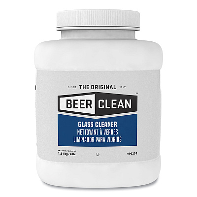 Diversey Beer Clean Glass Cleaner, Unscented, Powder, 4 lb. Container (DVO990201)