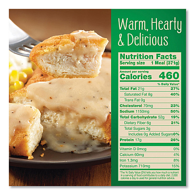 Marie Callender's Country Fried Chicken and Gravy, 13.1 oz Bowl, 5/Pack (GRR90300169)