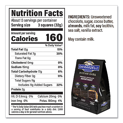 Ghirardelli Intense Dark Chocolate Premium Collection, 15.01 oz Bag (GRR22001102)