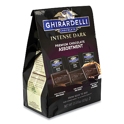 Ghirardelli Intense Dark Chocolate Premium Collection, 15.01 oz Bag (GRR22001102)