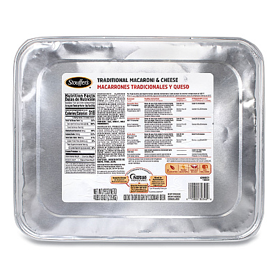 Stouffer's Traditional Baked Macaroni and Cheese, 76 oz Tray, 2/Pack (GRR60300014)