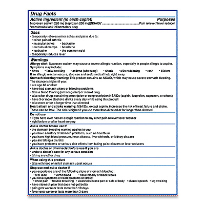 Aleve Pain Reliever Tablets, 50 Packs/Box (PFYBXAL50)