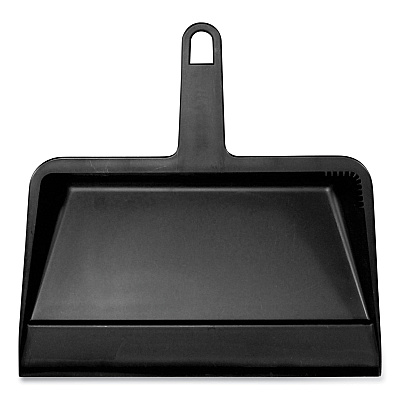 Impact Heavy-Duty Plastic Dust Pan, 12 x 12 x 4, Black (IMP700EA)