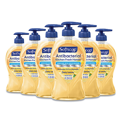 Softsoap Antibacterial Hand Soap, Citrus Scent, 11.25 oz, 6/Carton (CPC45096)