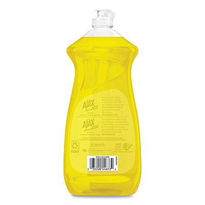 Ajax Dish Detergent, Lemon Scent, 28 oz Bottle, 9/Carton (CPC44673)