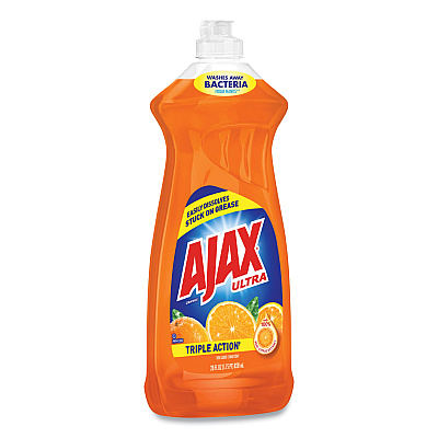 Ajax Dish Detergent, Liquid, Orange Scent, 28 oz Bottle, 9/Carton (CPC44678CT)