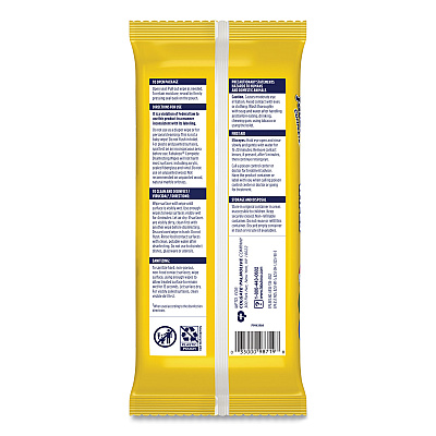 Fabuloso Multi Purpose Wipes, 1-Ply, 7 x 7, Lemon, White, 24/Pack, 12 Packs/Carton (CPC98719)