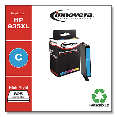 Innovera Remanufactured Cyan Ink, Replacement for 935 (C2P20AN), 400 Page-Yield (IVR935C)