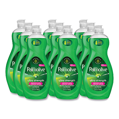 Ultra Palmolive Dishwashing Liquid, Ultra Strength, Original Scent, 20 oz Bottle, 9/Ctn (CPC45118)