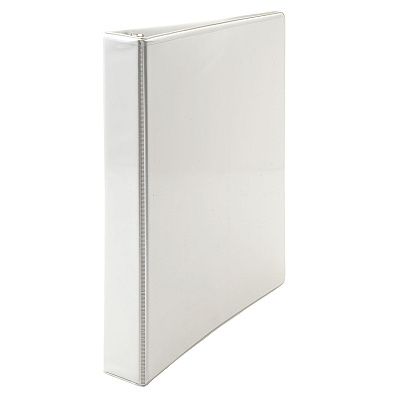 AbilityOne 7510013848786, SKILCRAFT Slant D-Ring View Binder, 3 Rings, 1" Capacity, 11 x 8.5, White