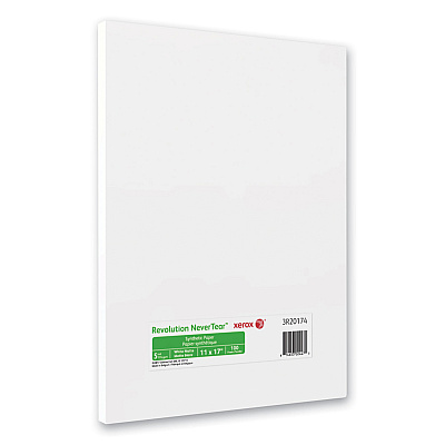 Xerox Revolution NeverTear, 5 mil, 11 x 17, Smooth White, 100/Pack (XER3R20174)