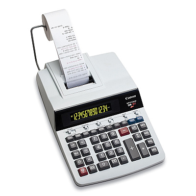 Canon MP41DHIII 14-Digit Desktop Calculator, Black/Red Print, 4.3 Lines/Sec (CNM8709B001AA)