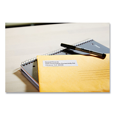 DYMO LabelWriter Return Address Labels, 0.75" x 2", White, 400 Labels/Roll (DYM30578)