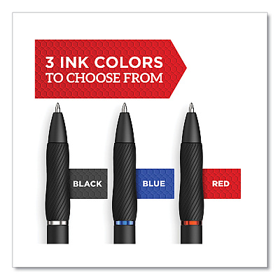Sharpie High-Performance Gel Pen, Retractable, Fine 0.5 mm, Blue Ink, Black Barrel, 4/Pack (SAN2116200)