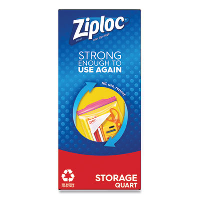 Ziploc Seal Top Bags, Gallon, 10.75" x 10.56", Clear, 75 Bags/Pack, 2 Packs/Box (SJN314480)